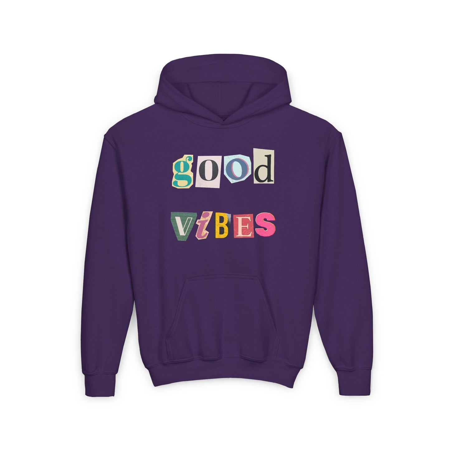 SUDADERA CON CAPUCHA PARA NIÑOS GOOD VIBES