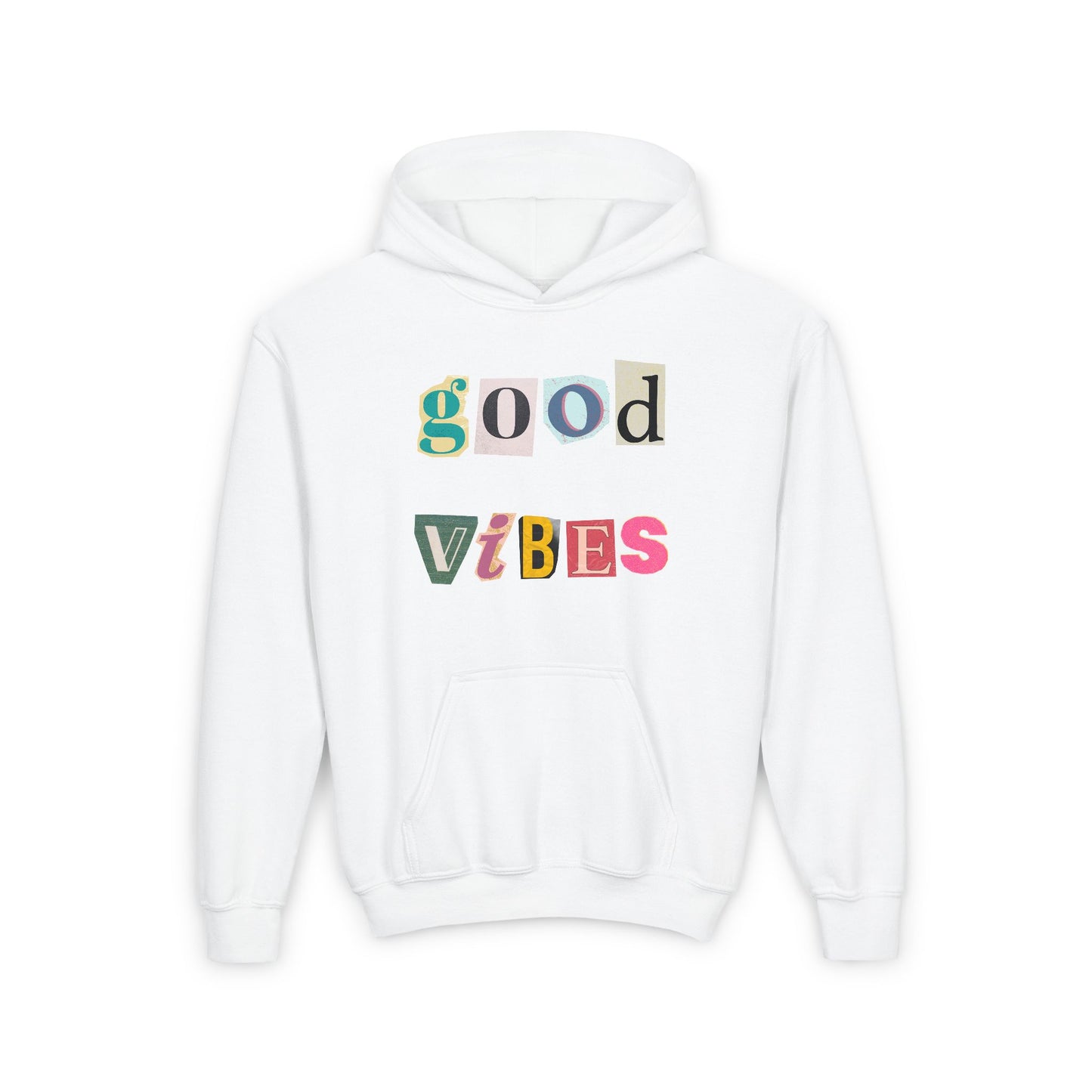 SUDADERA CON CAPUCHA PARA NIÑOS GOOD VIBES