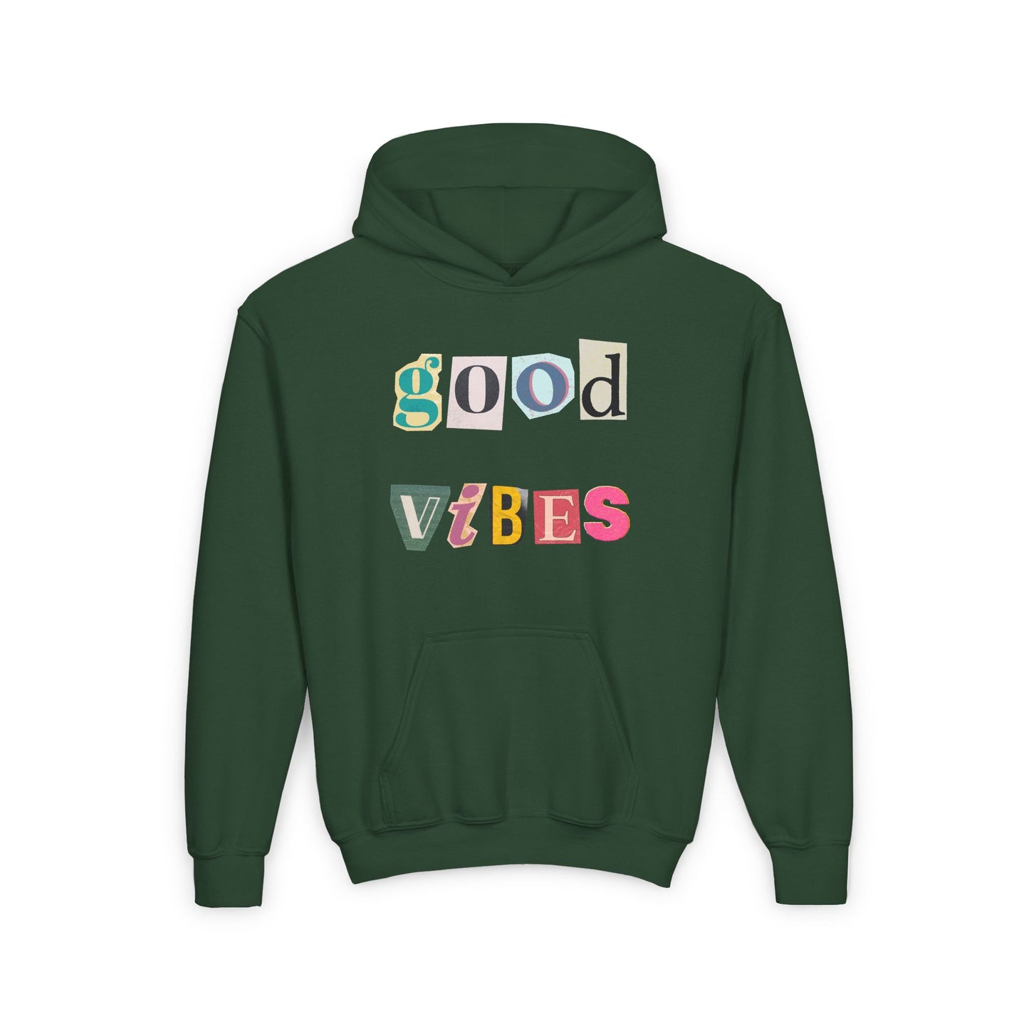 SUDADERA CON CAPUCHA PARA NIÑOS GOOD VIBES